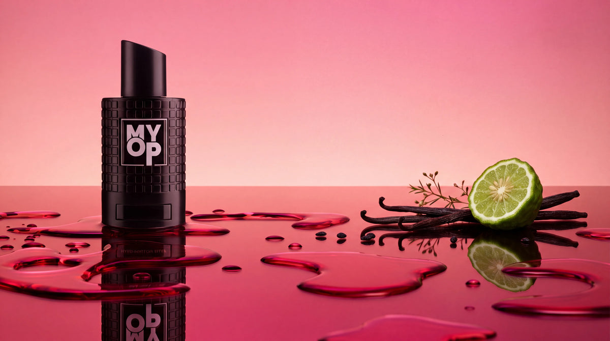 How to choose a perfume online without smelling it: banner with the title “Choose by Notes, Not by Guess”